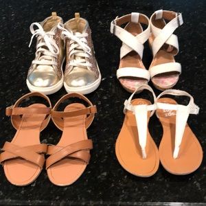 Girls shoe bundle Size 1 and 13